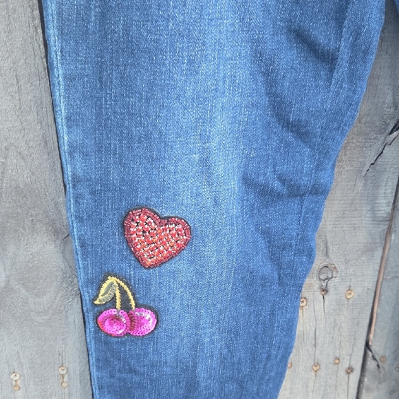 Kate Spade Broome Street Embellished Spadefun Sequin Girlfriend Jeans - Picture 5 of 11